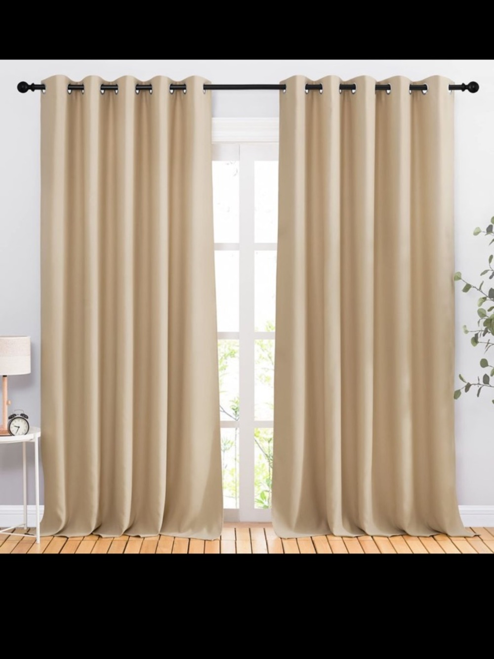 NICETOWN Blackout Draperies Curtains Panels BEIGE